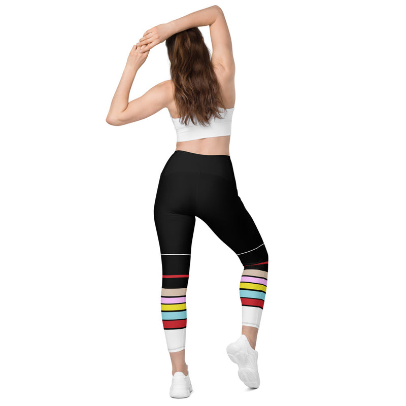 Multicolored Striped Leggings with pockets - Objet D'Art