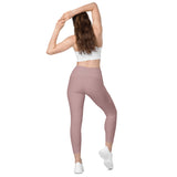 Blush Wine Leggings with pockets - Objet D'Art