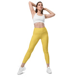 Pineapple Gold Leggings with pockets - Objet D'Art