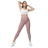 Blush Wine Leggings with pockets - Objet D'Art