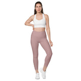 Blush Wine Leggings with pockets - Objet D'Art
