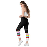 Multicolored Striped Leggings with pockets - Objet D'Art