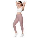 Blush Wine Leggings with pockets - Objet D'Art