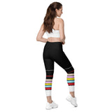 Multicolored Striped Leggings with pockets - Objet D'Art