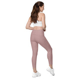 Blush Wine Leggings with pockets - Objet D'Art
