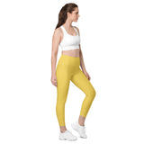 Pineapple Gold Leggings with pockets - Objet D'Art