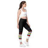 Multicolored Striped Leggings with pockets - Objet D'Art