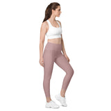 Blush Wine Leggings with pockets - Objet D'Art