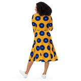 Dancing Daisies long sleeve midi dress - Objet D'Art