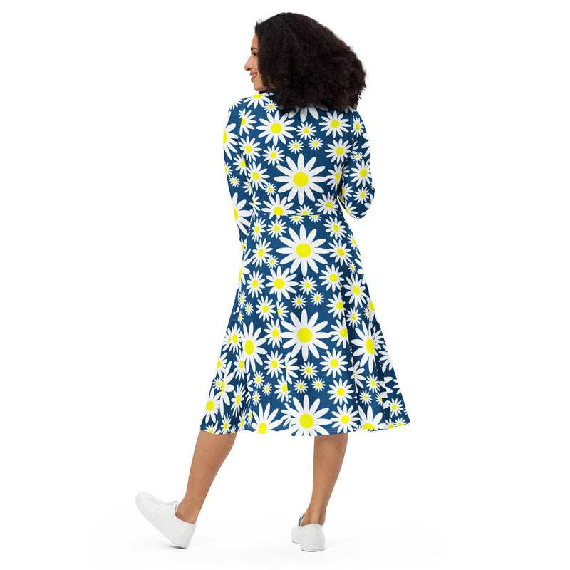 Daisy Do long sleeve midi dress - Objet D'Art