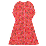 Water Floral long sleeve midi dress - Objet D'Art