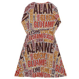 Amino Acids long sleeve midi dress - Objet D'Art