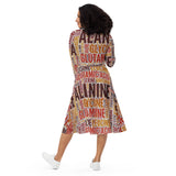 Amino Acids long sleeve midi dress - Objet D'Art