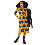 Dancing Daisies long sleeve midi dress - Objet D'Art