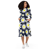 Oopsy Daisy long sleeve midi dress - Objet D'Art