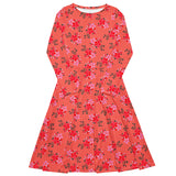 Water Floral long sleeve midi dress - Objet D'Art
