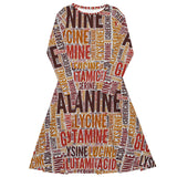 Amino Acids long sleeve midi dress - Objet D'Art