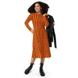 Kente Inspired long sleeve midi dress - Objet D'Art
