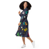 Zodiac Zone long sleeve midi dress - Objet D'Art