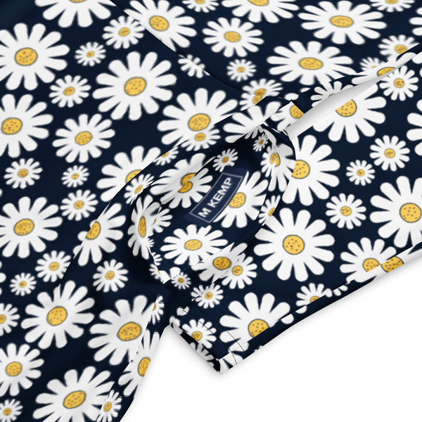 All-over print long sleeve midi dress - Objet D'Art