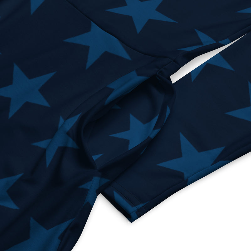 All-over print long sleeve midi dress - Objet D'Art