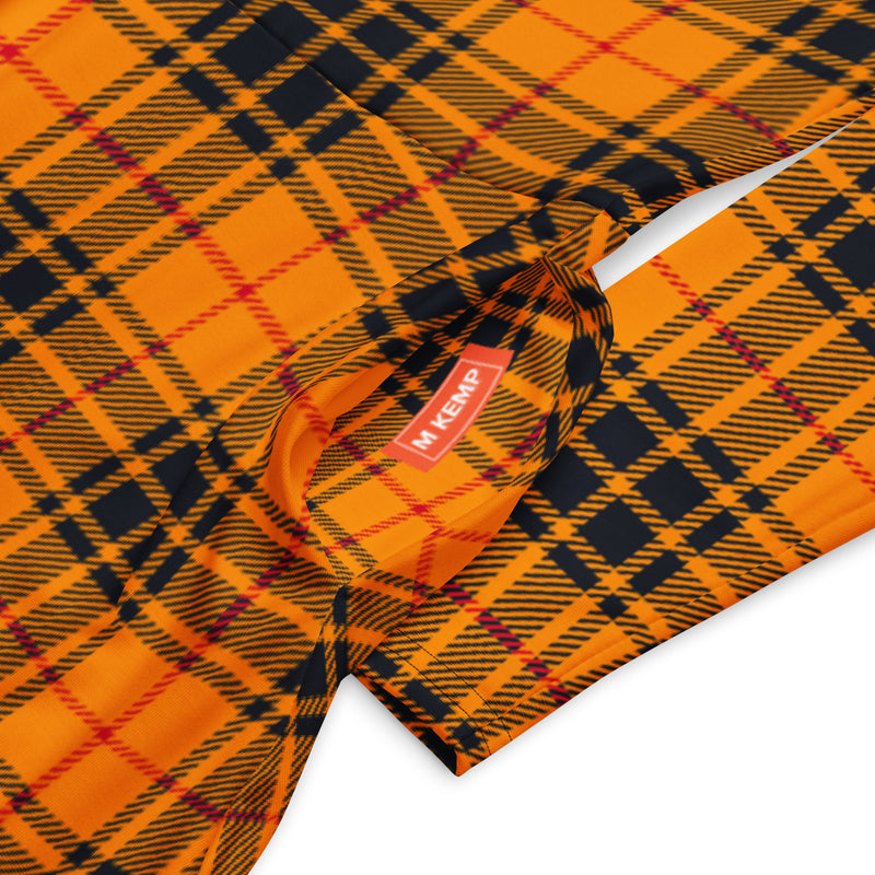 All-over print long sleeve midi dress - Objet D'Art