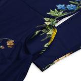 All-over print long sleeve midi dress - Objet D'Art