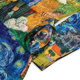 All-over print long sleeve midi dress - Objet D'Art