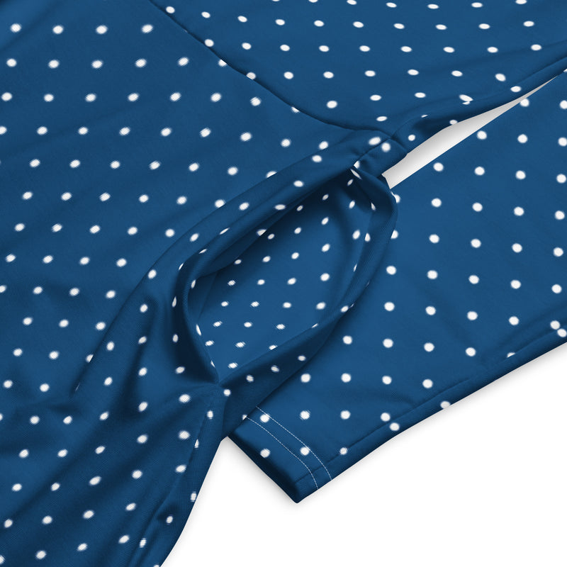 Polka dot long sleeve midi dress - Objet D'Art