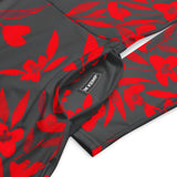 All-over print long sleeve midi dress - Objet D'Art