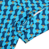 Tessellations print long sleeve midi dress - Objet D'Art