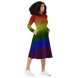 Spectral long sleeve midi dress - Objet D'Art