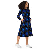 Daisy Twilight long sleeve midi dress - Objet D'Art