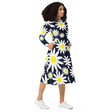 Oopsy Daisy long sleeve midi dress - Objet D'Art