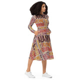Amino Acids long sleeve midi dress - Objet D'Art