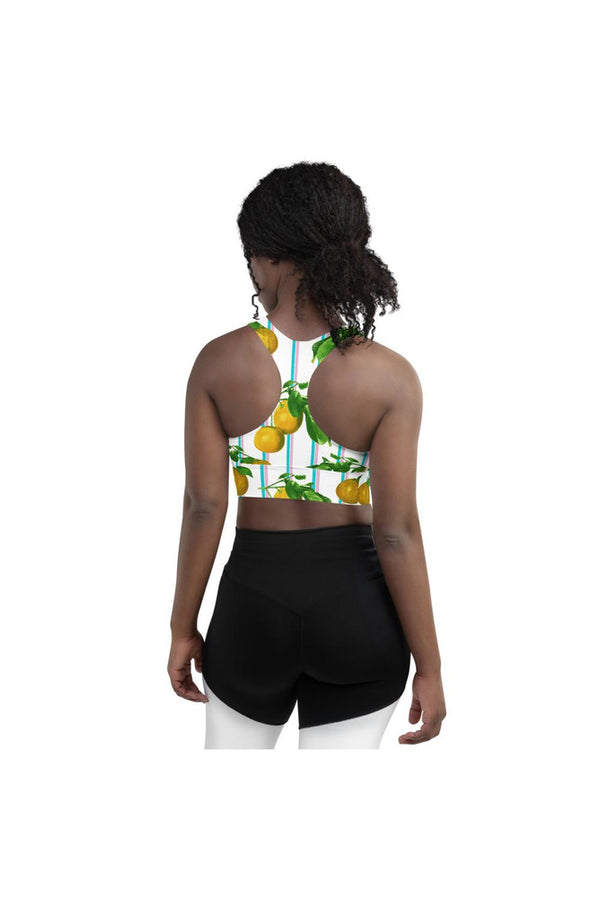 Orange Fruit Longline sports bra - Objet D'Art