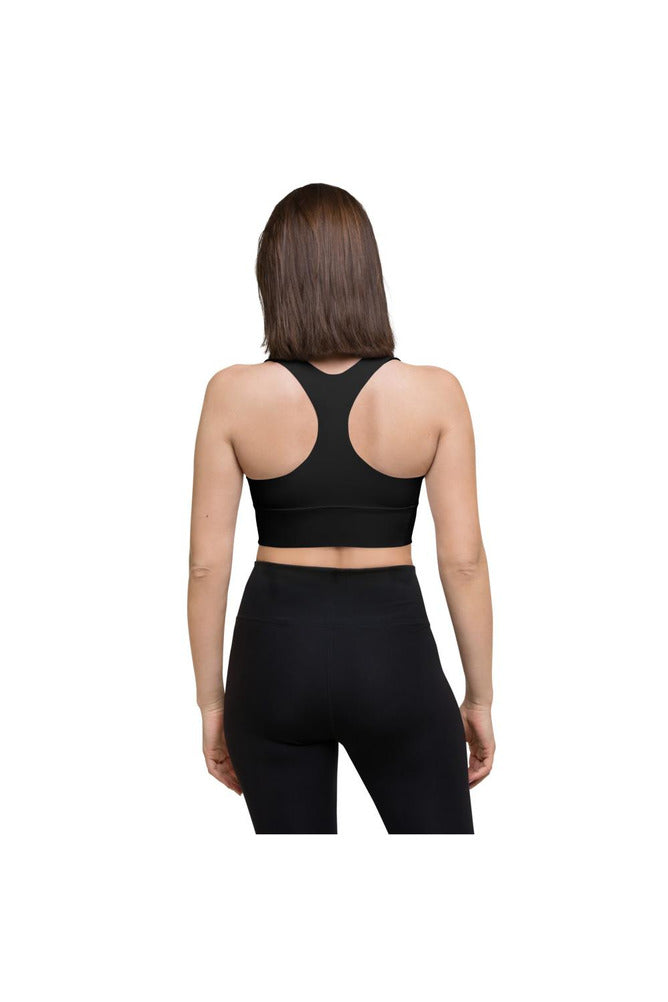 Black Longline sports bra - Objet D'Art