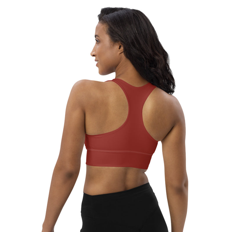 Earth Tone Clay Longline sports bra - Objet D'Art