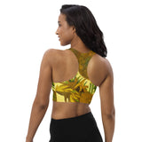 Van Gogh Sunflower Longline sports bra - Objet D'Art