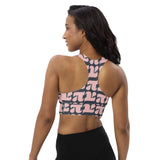 Pi Print Longline sports bra - Objet D'Art