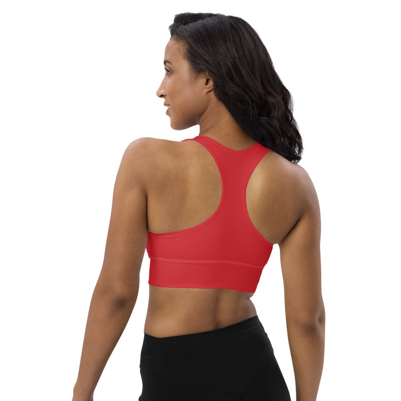 Classic Red Longline sports bra - Objet D'Art