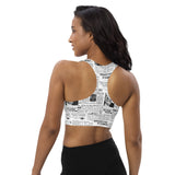 Women's Suffrage Headlines Longline sports bra - Objet D'Art