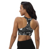 Women's Suffrage Headlines Longline sports bra - Objet D'Art