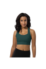 Storm Green Longline sports bra - Objet D'Art