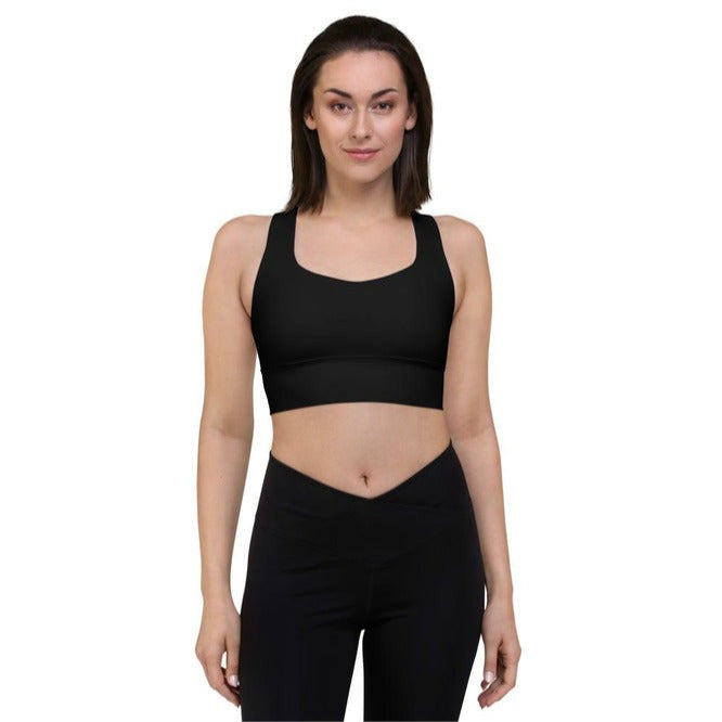 Black Longline sports bra - Objet D'Art