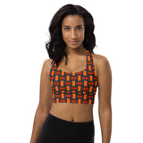 Autumn Figures Longline sports bra - Objet D'Art