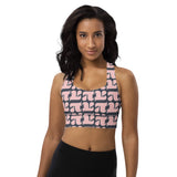 Pi Print Longline sports bra - Objet D'Art