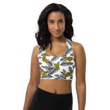 Crouching Tiger Longline sports bra - Objet D'Art