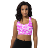 In the Pink Longline sports bra - Objet D'Art