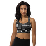 Women's Suffrage Headlines Longline sports bra - Objet D'Art